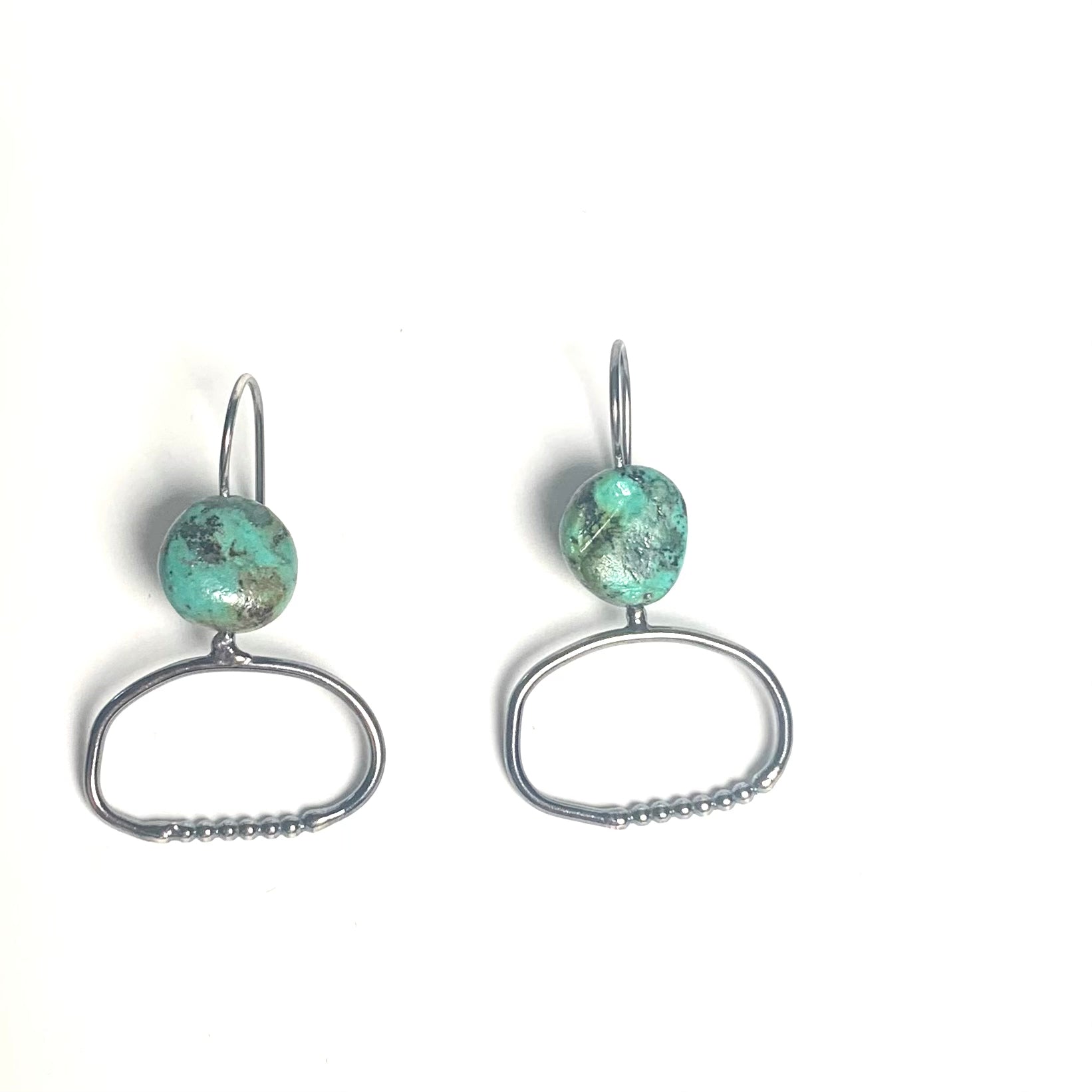 African Turquoise earrings