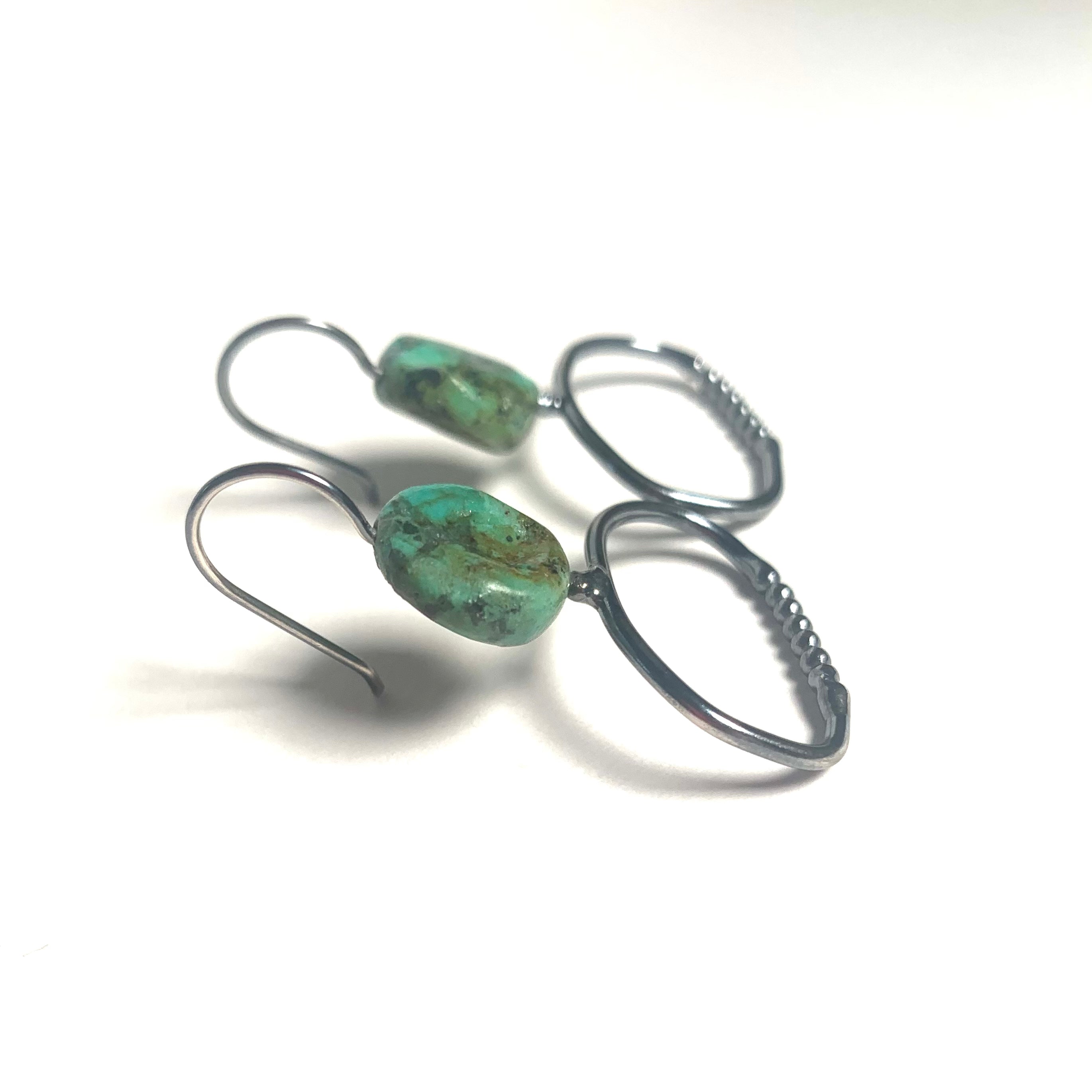 African Turquoise earrings