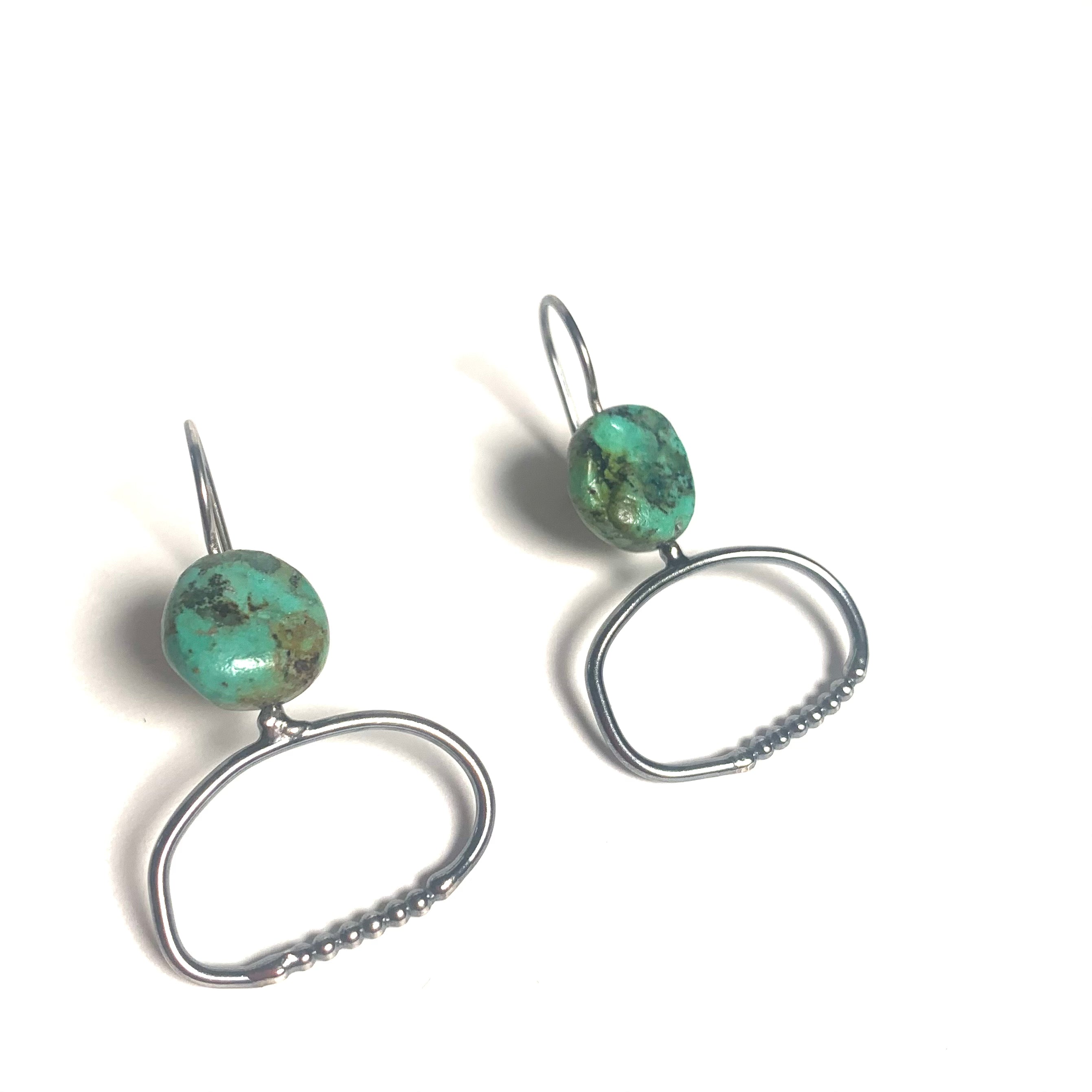 African Turquoise earrings