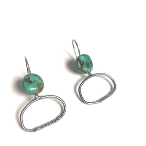 African Turquoise earrings