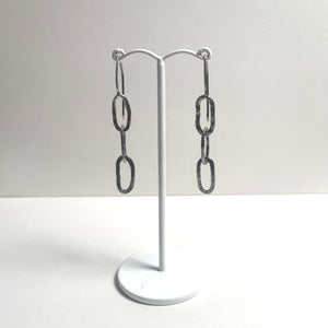 Paperclip link earrings