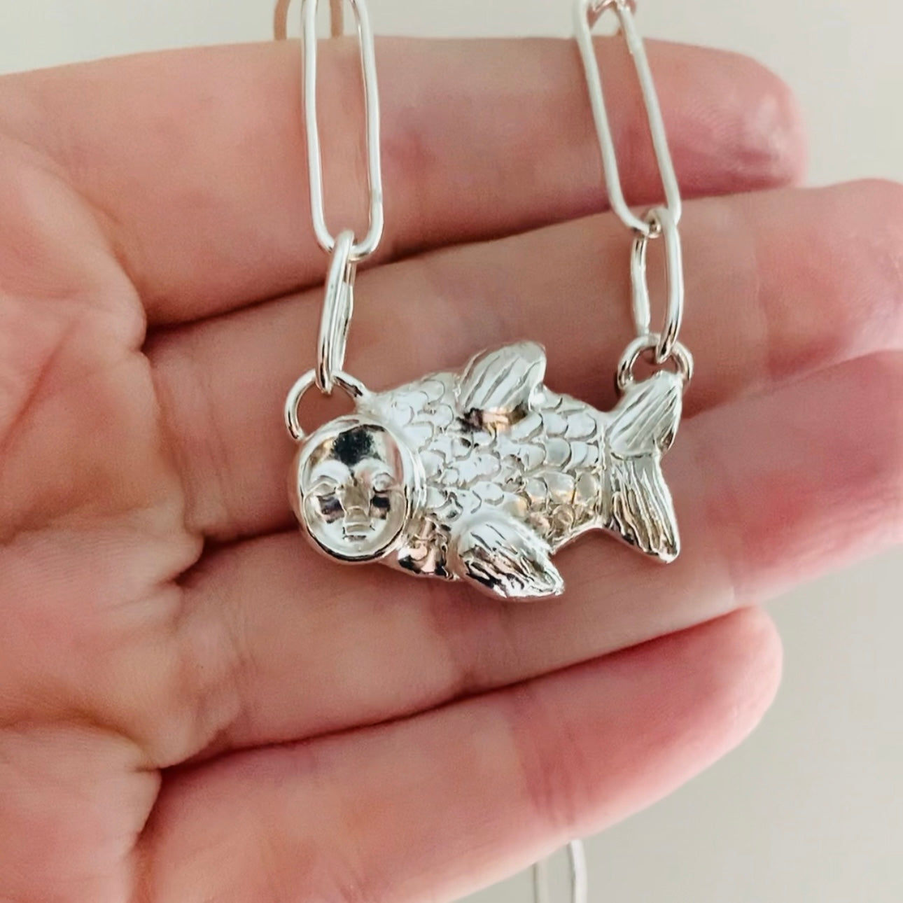 CUSTOM fish necklace