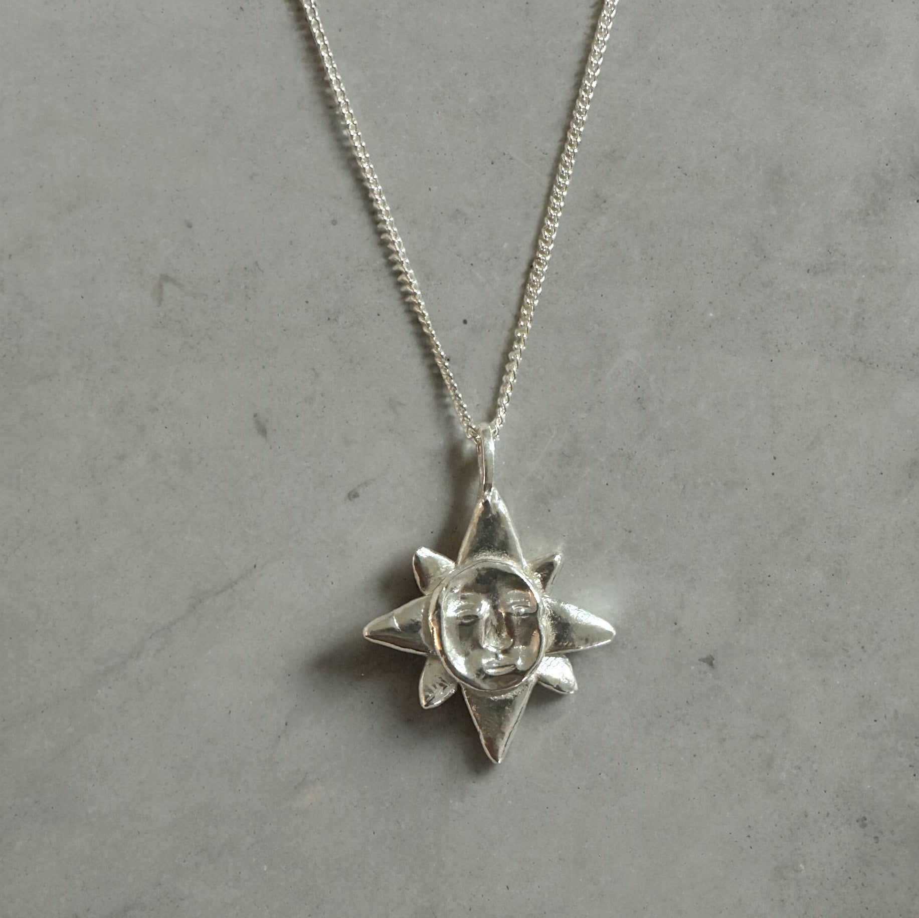Star Face Pendant necklace